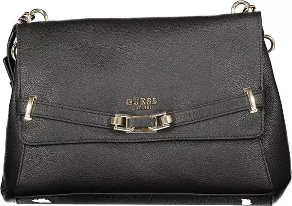 Black Polyurethane Women's Handbag