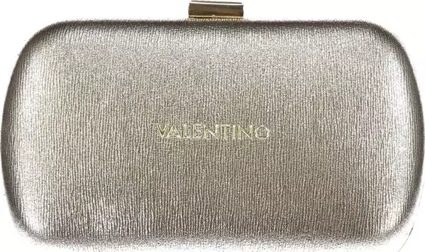 Silver Polyurethane Women's Bag