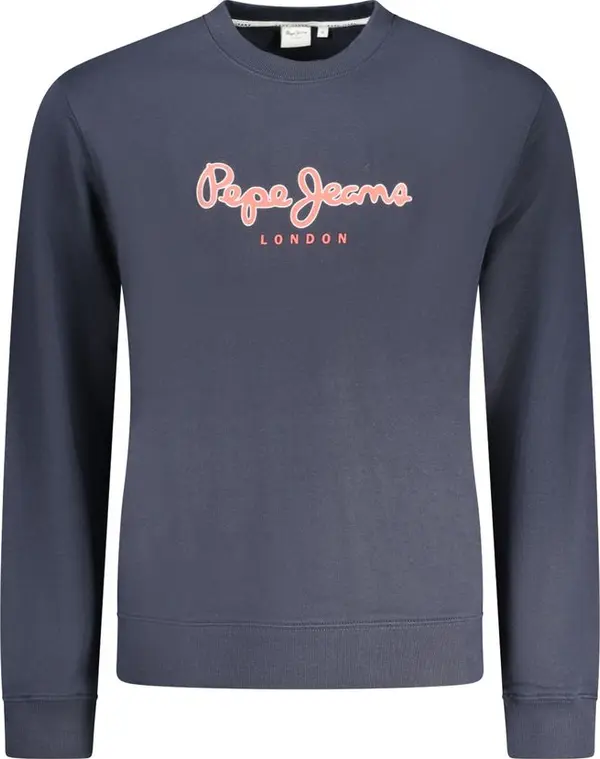 Blue Cotton Men's Sweatshirt