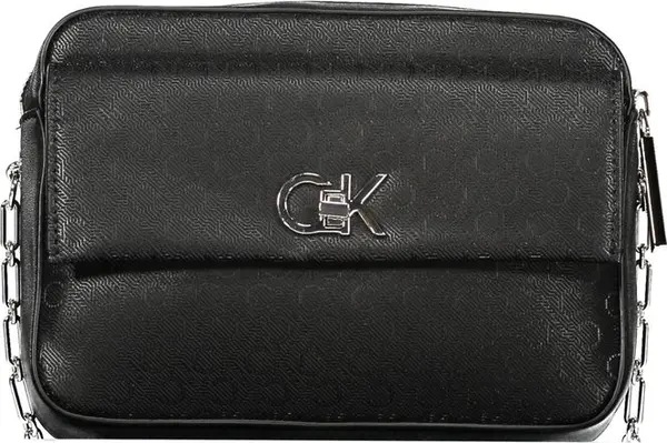 Black Polyester Women's Shoulder Bag