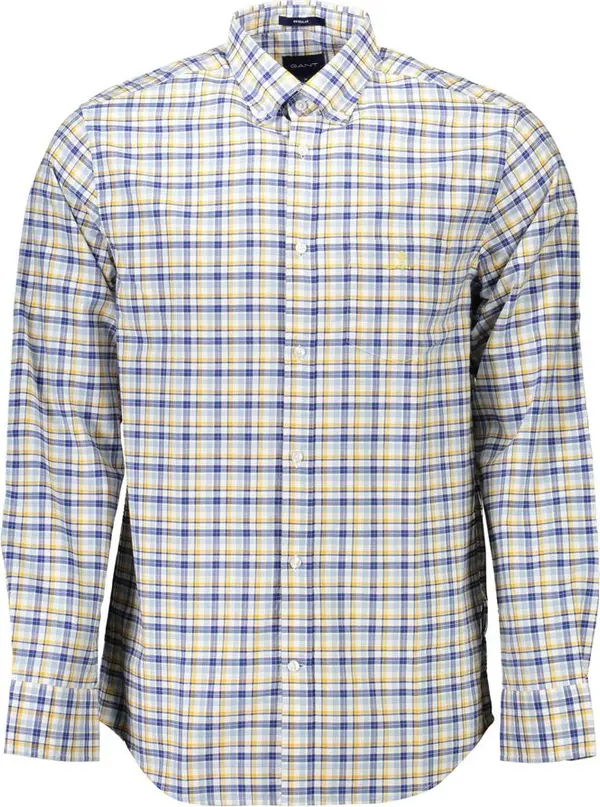 Yellow Cotton Mens Shirt