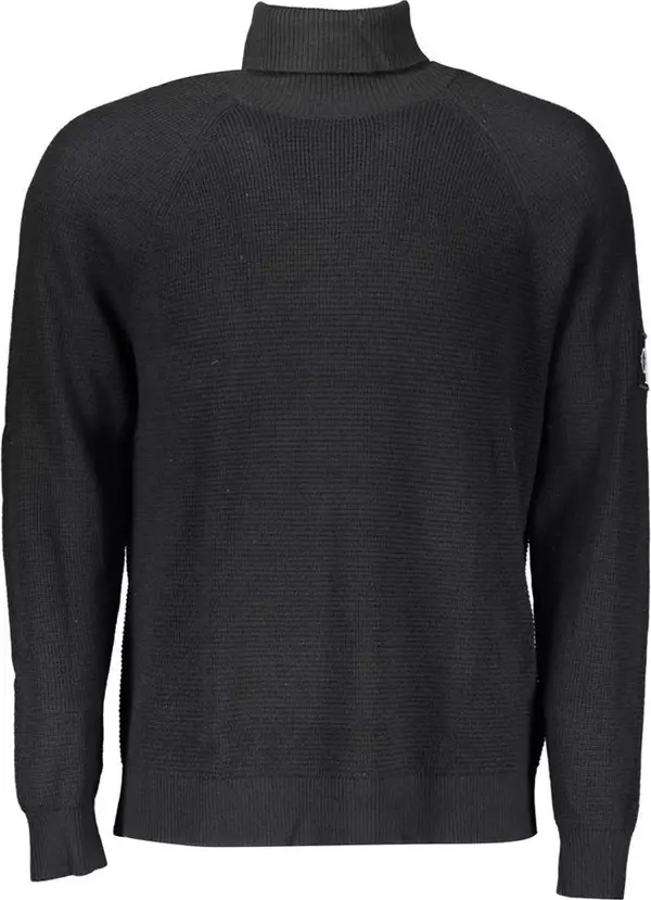 Black Wool Mens Sweater