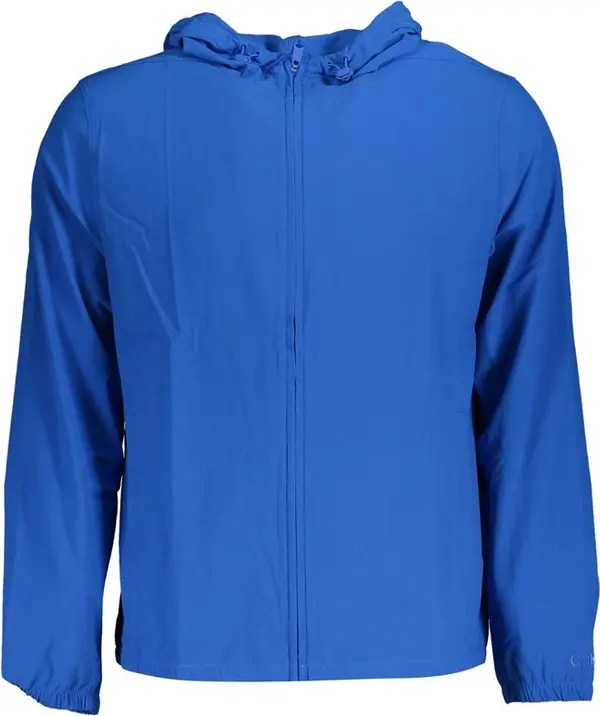 Blue Polyester Men's Sports Jacket