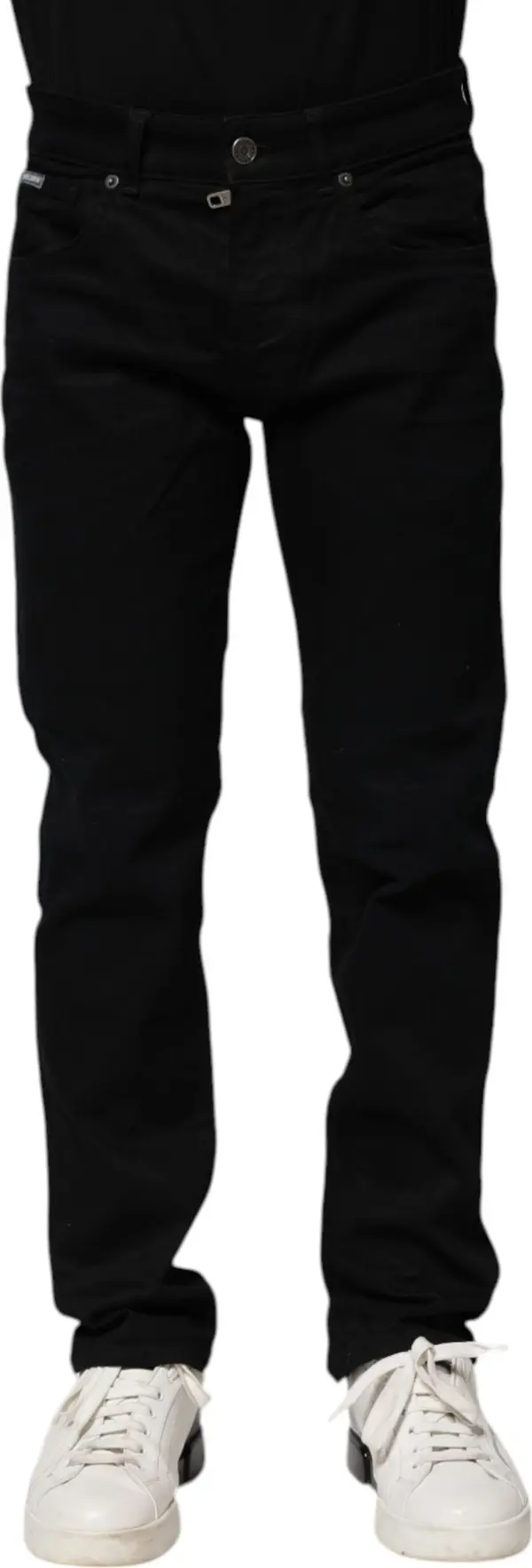 Black Cotton Skinny Denim Jeans