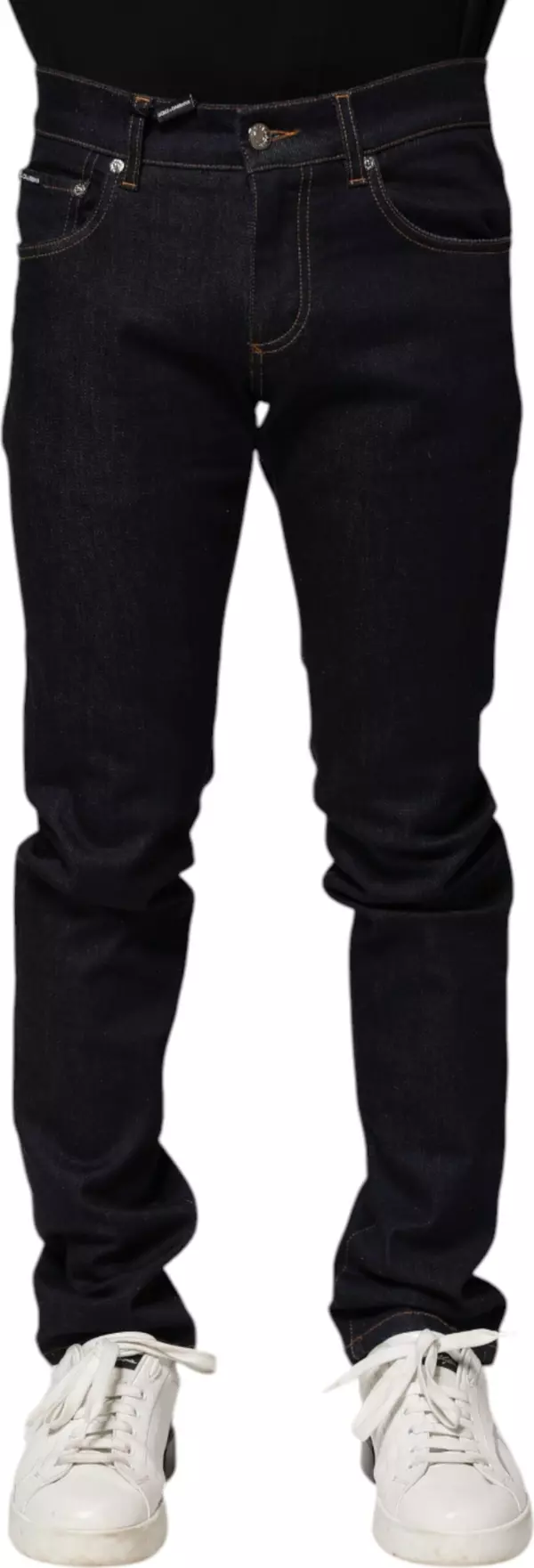 Black Cotton Skinny Men Denim Jeans