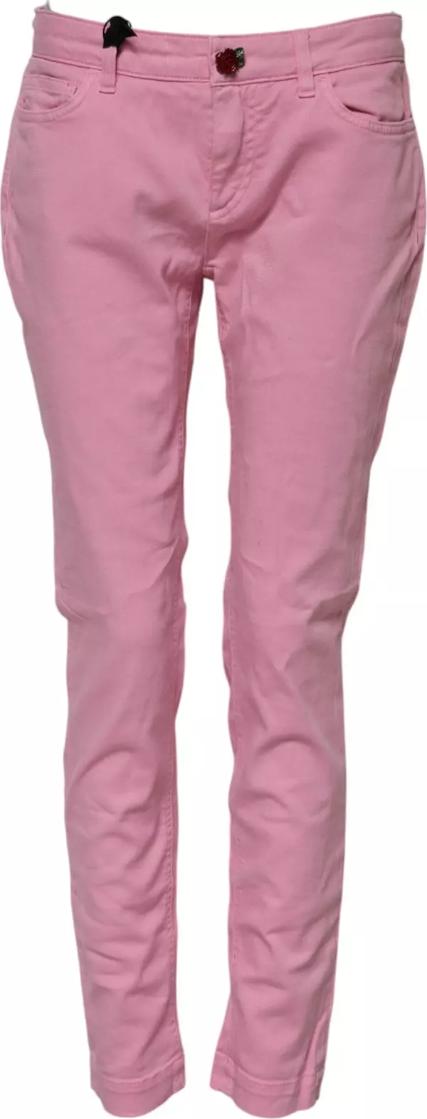 Pink Cotton PRETTY Skinny Denim Jeans