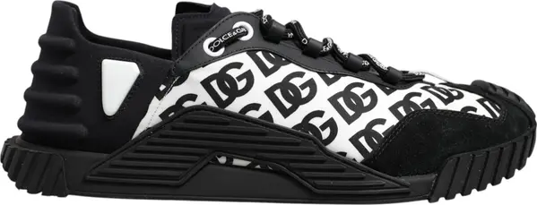 Black Logo Lace Up Low Top NS1 Sneakers Shoes