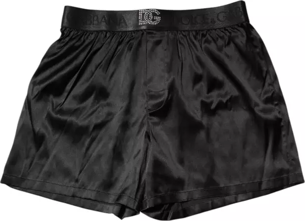 Black Logo Waist Regular Boxer Shorts Underwear