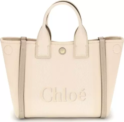 Beige Cotton Handbag