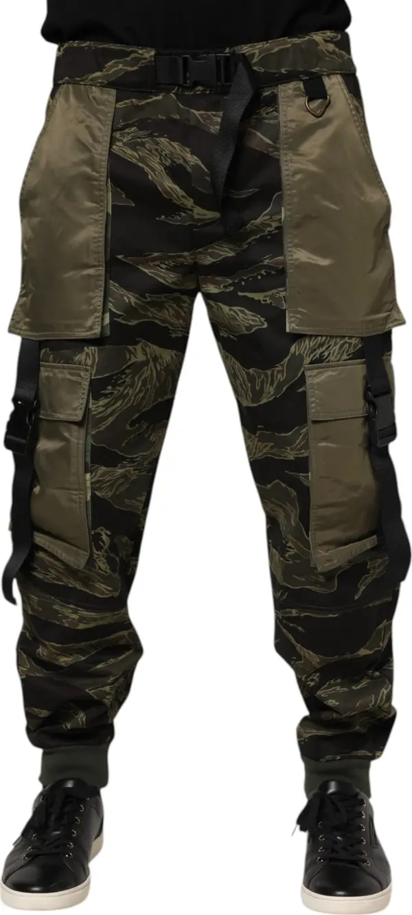 Multicolor Cargo Camouflage Pants