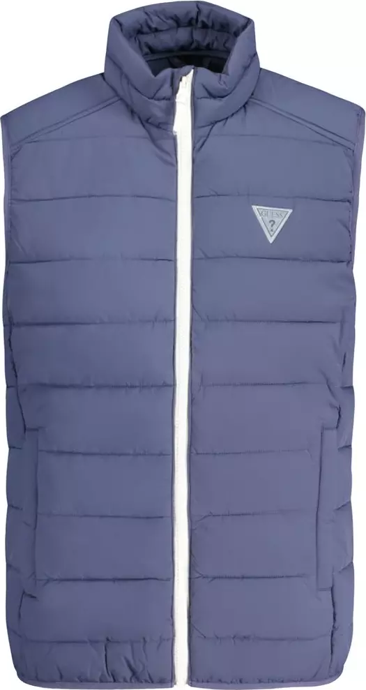 Blue Spandex Men Jacket