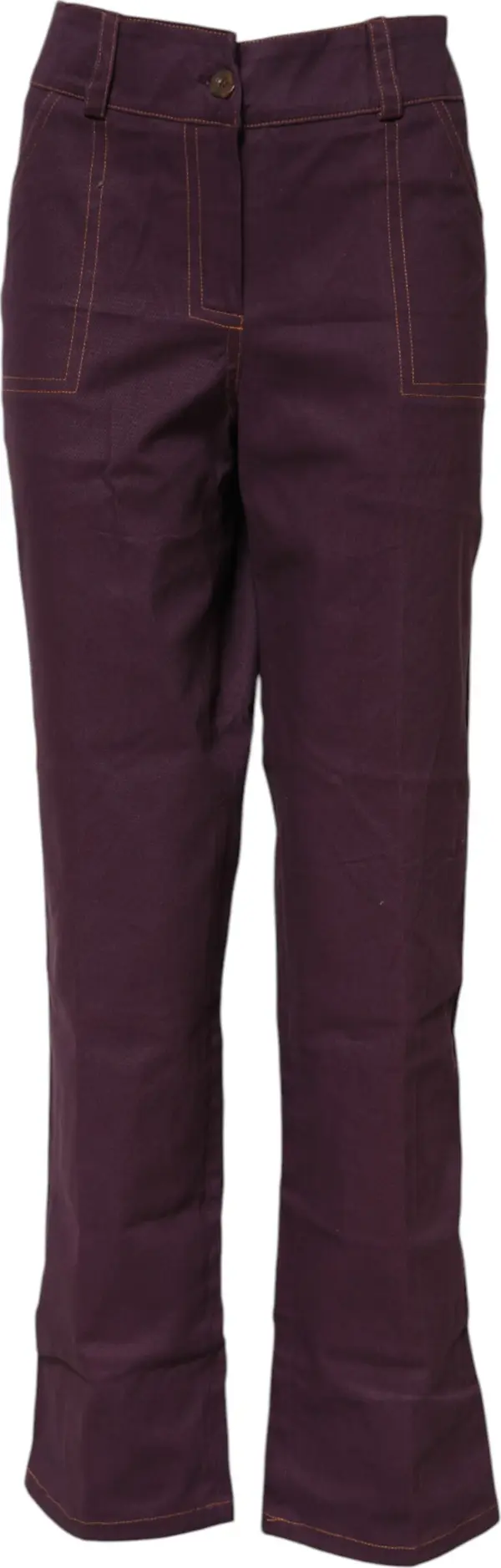 Purple High Waisted Tapered Pants
