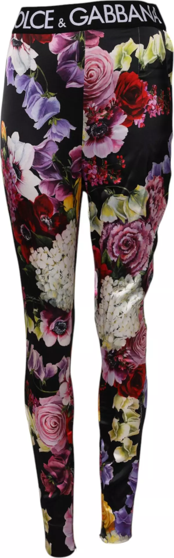 Multicolor Floral Legging Stretch Waist Pants