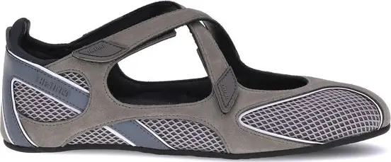 Gray Polyethylene Ballet Flats