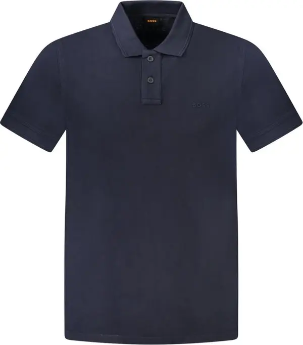 Blu Cotone Uomo Polo