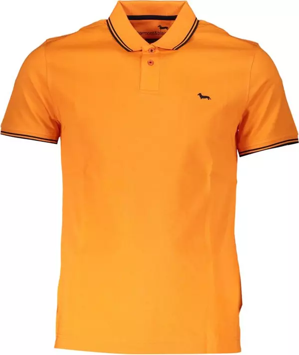 Orange Cotton Polo Shirt
