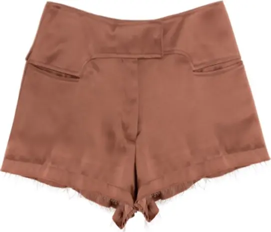 Pink Viscose Shorts