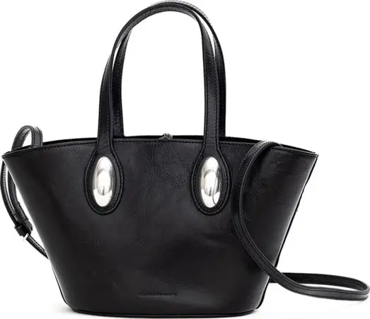 Black Leather Shoulder Bag