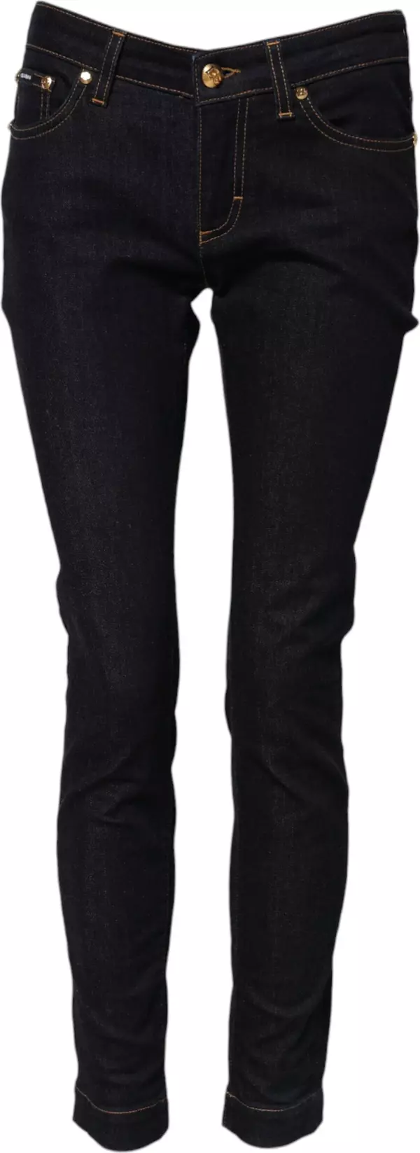 Blue Cotton PRETTY LowWaist Skinny Denim Jeans