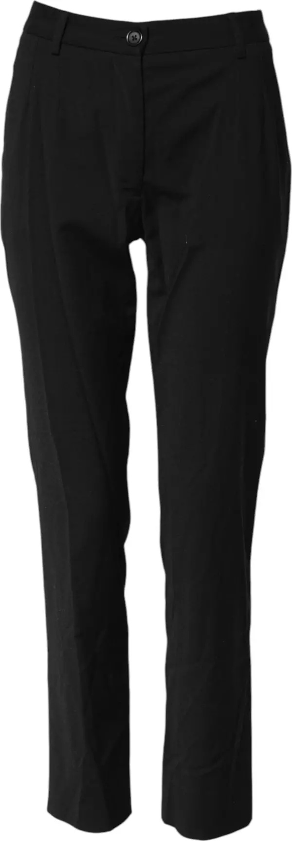 Black STAFF Mid Waist Tapered Pants