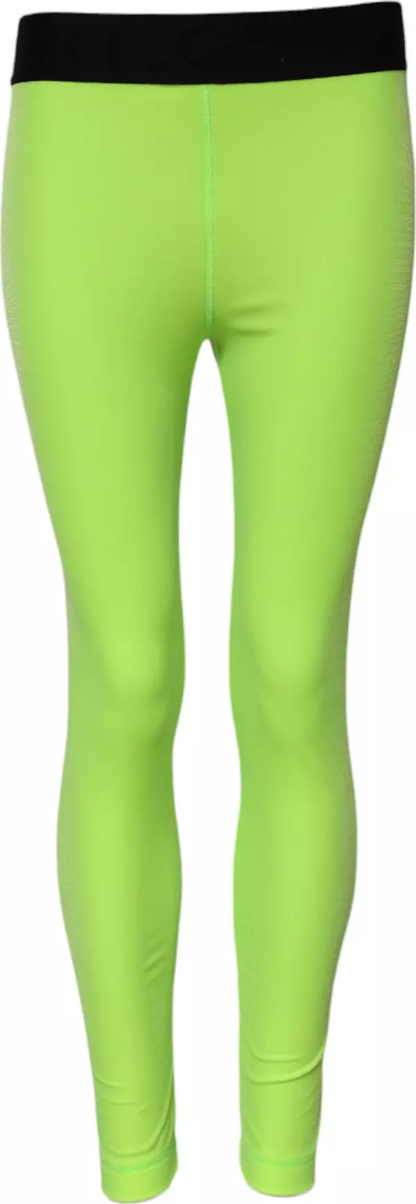 Green Nylon Slim Fit Leggings Pants
