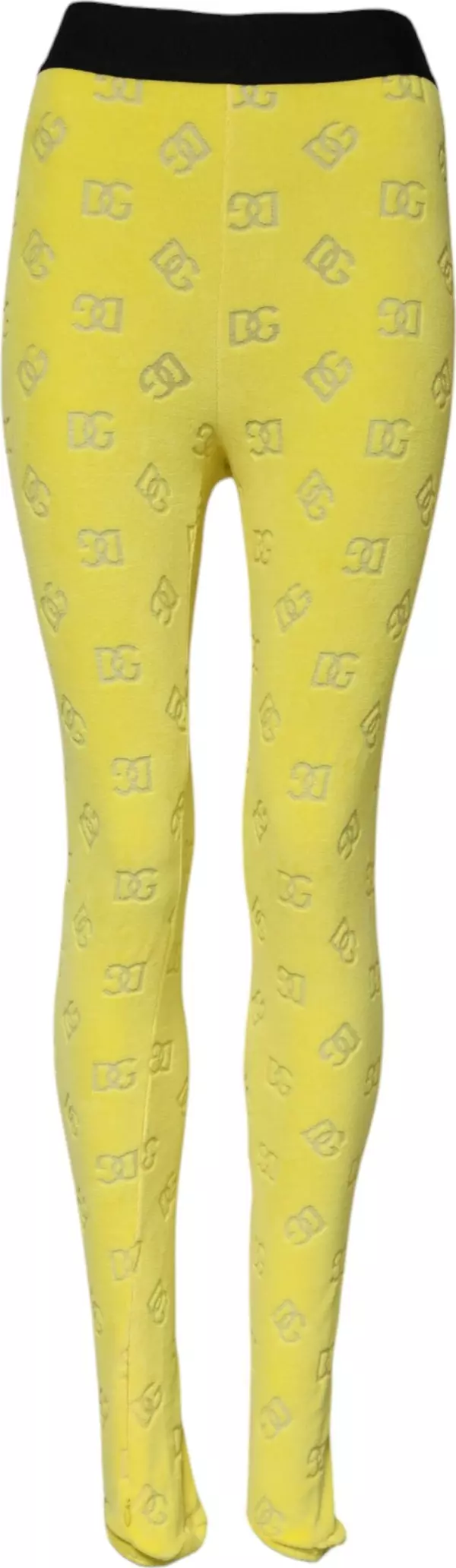 Yellow Logo Slim Fit Leggings Pants