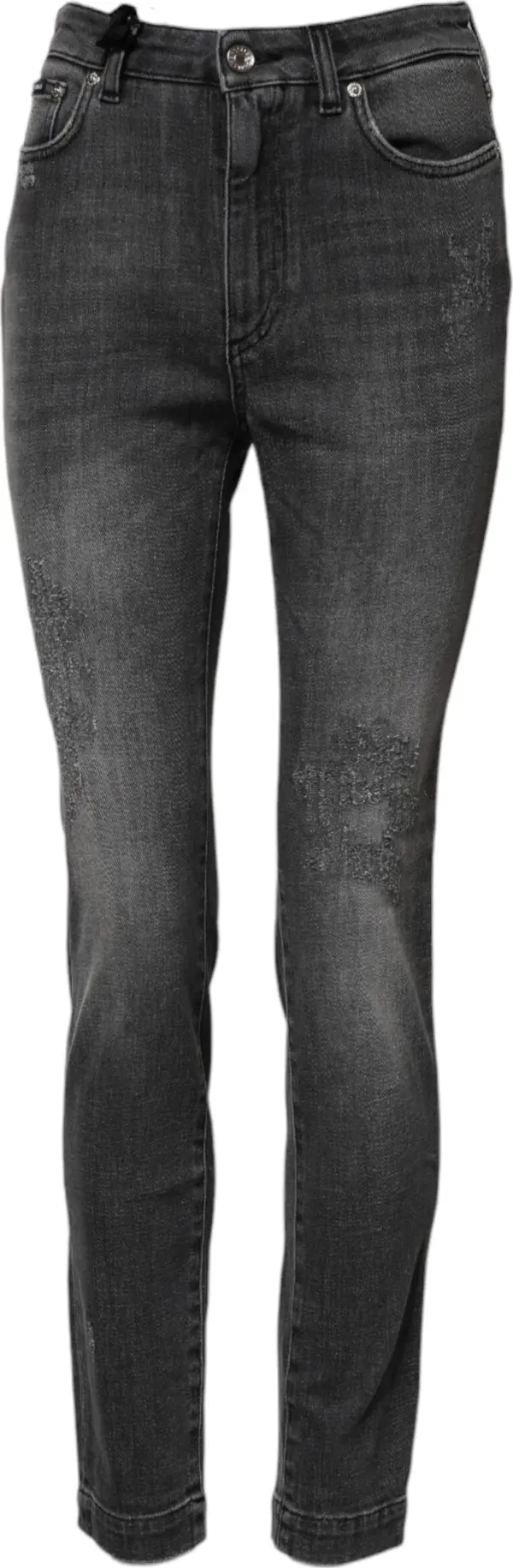 Dark Gray AUDREY Cotton Skinny Denim Jeans