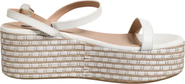 White Espadrilles Ankle Strap Sandals Shoes