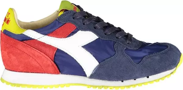 Blue Leather Women Sneaker