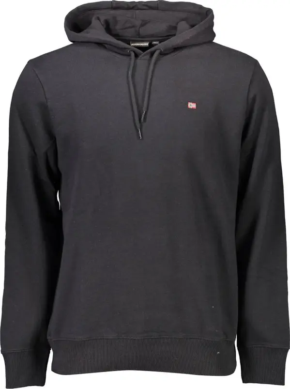 Black Cotton Men's Sweatshirt