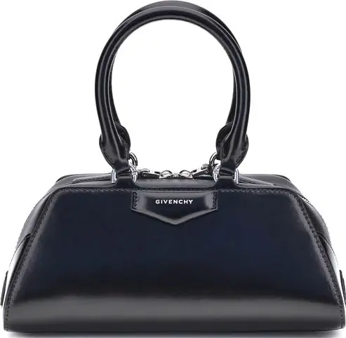 Black Calf Leather Bos Taurus Handbag