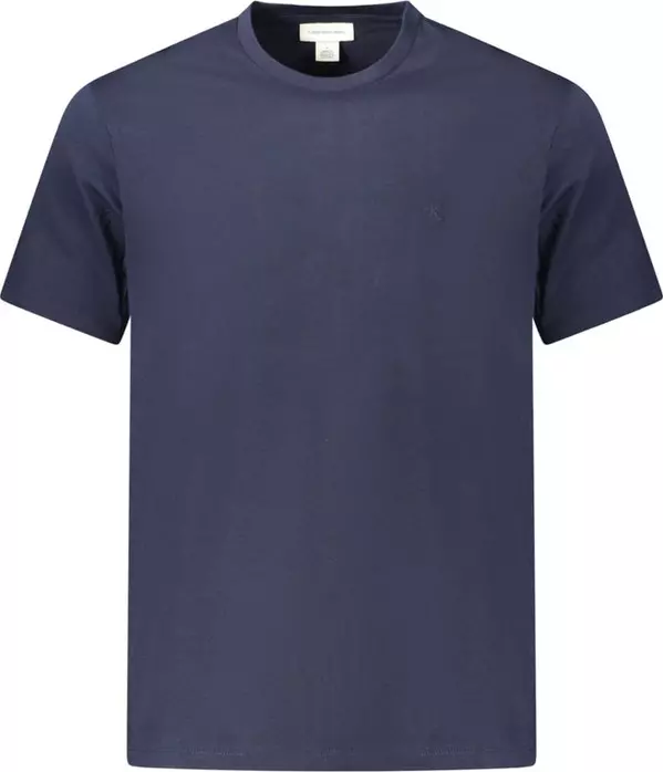 Blue Cotton Men's T-Shirt