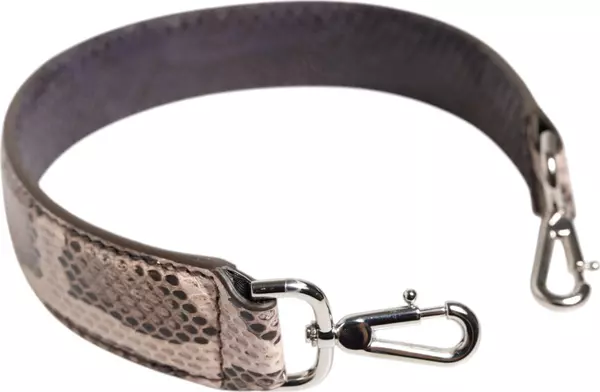 Beige Exotic Leather Handbag Accessory Shoulder Strap