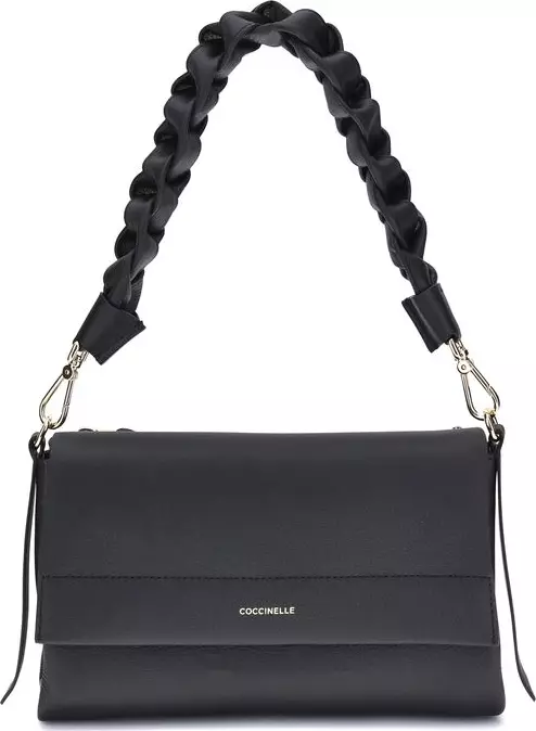 Black Calf Leather Bos Taurus Shoulder Bag