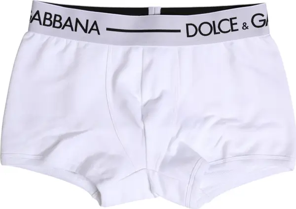 White Cotton Stretch Regular Boxer Underwear