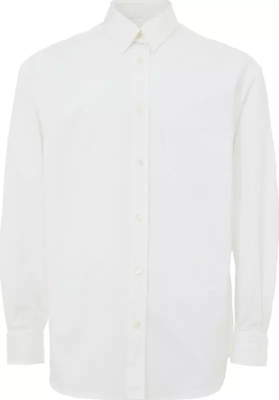 White Cotton Dress Shirt