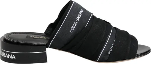 Black Slides Slip On Sandals Shoes