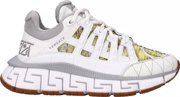 White Leather Athletic Sneakers