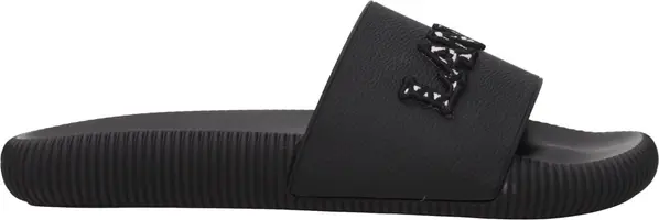 Black Cotton Slippers