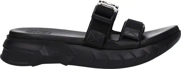 Black Fabric Slippers