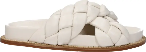 Beige Leather Slippers