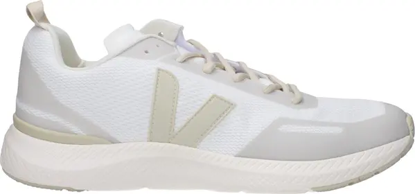 White Fabric Athletic Sneakers