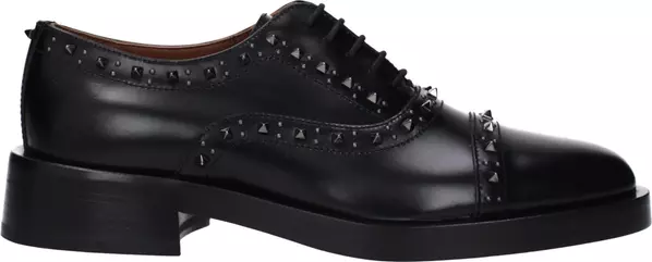 Black Leather Oxfords And Derbies