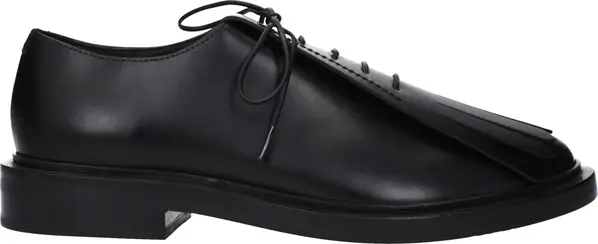 Black Leather Oxfords And Derbies
