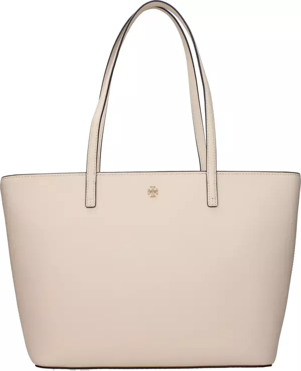 Beige Leather Shoulder Bag