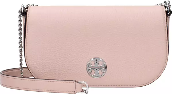Pink Leather Crossbody Bag