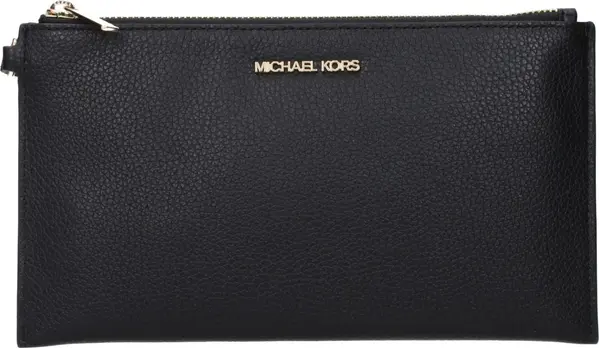 Black Leather Clutch Bag