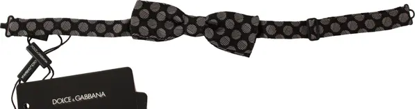 Brown Silk Polka Dot Jacquard Men Bow Tie Papillon