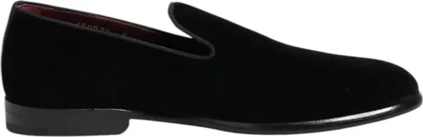 Black Velvet Loafers Formal Men Dress Shoes