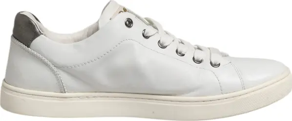 White Silver Sacred Heart Men Sneakers Shoes